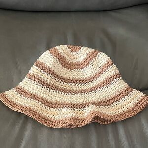 Treasure & bond crocheted straw hat